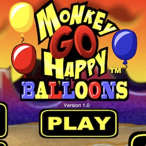 Monkey Go Happy Balloons